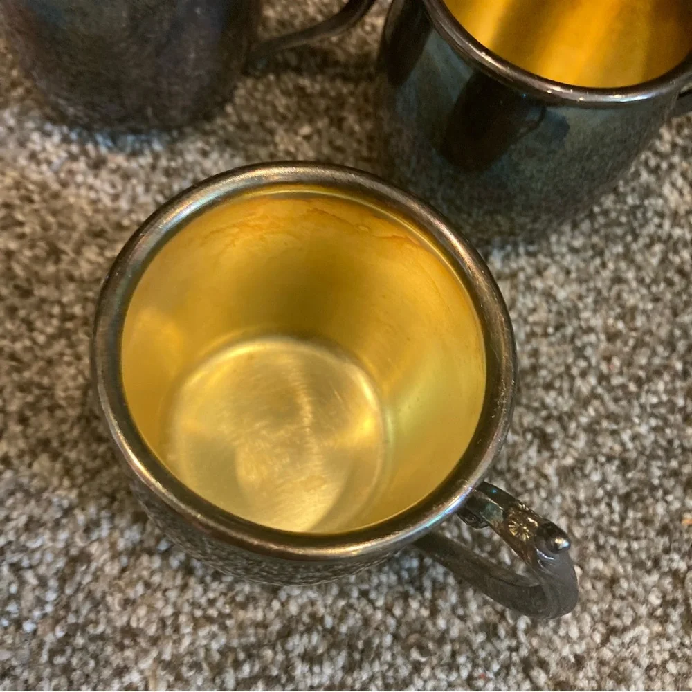 𝅺FB Rogers Silver Plated Punch Cups - Set of 4 - Vintage